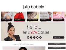 Tablet Screenshot of juliabobbin.com